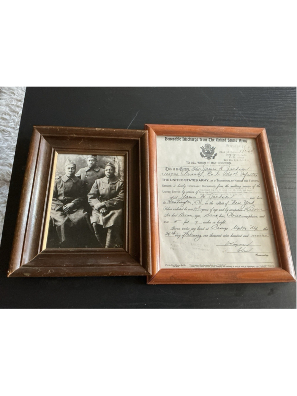 RARE Original WWl 369th Infantry Harlem Hellfighters ID/Photo & Document Archive - Picture 2 of 10